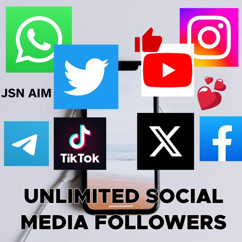 Buy UNLIMITED SOCIAL MEDIA FOLLOWERS by JSN AIM on Selar